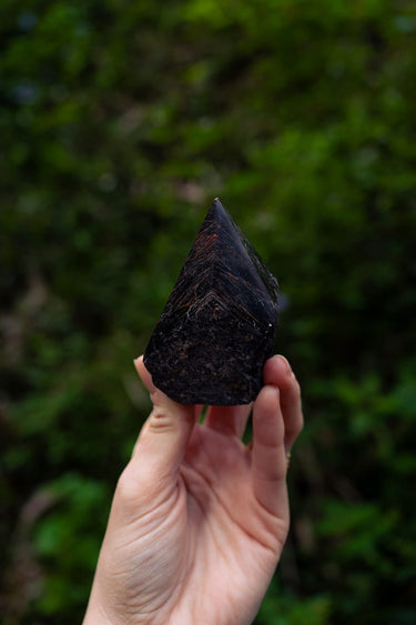 Black Tourmaline Polished Point